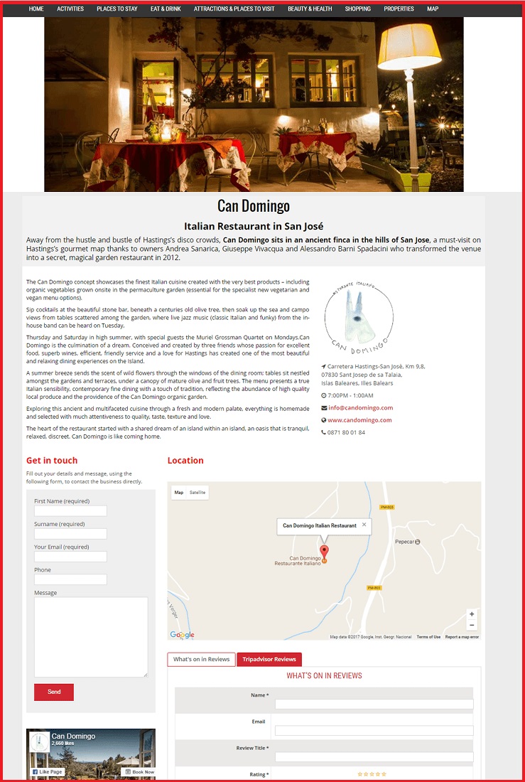 Sales Page Example when Advertise with us What's on in Abu Dhabi.com